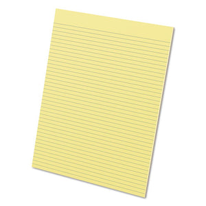 ESTOP21218 - Glue Top Pads, 8 1-2 X 11, Canary, 50 Sheets, Dozen