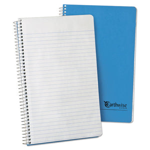 Earthwise By 100% Recycled Small Notebooks, 1 Subject, Medium-college Rule, Blue Cover, 9.5 X 6, 80 Sheets