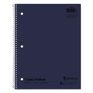ESTOP25207 - EARTHWISE BY OXFORD RECYCLED 1-SUBJECT NOTEBOOKS, 11 X 8 1-2, 100 SHEETS