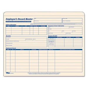 ESTOP32801 - Employee Record Master File Jacket, 9 1-2 X 11 3-4, 10 Point Manila, 15-pack
