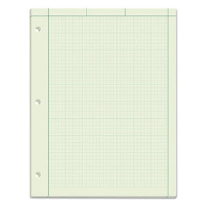 ESTOP35500 - Engineering Computation Pad, 8 1-2 X 11, Green, 100 Sheets