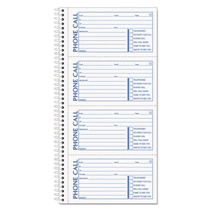 ESTOP4008 - Spiralbound Message Book, 2 3-4 X 5, Carbonless Duplicate, 600-Set Book