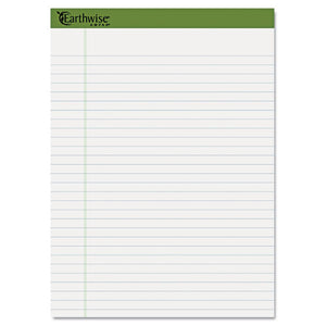 ESTOP40102 - EARTHWISE BY AMPAD RECYCLED WRITING PAD, 8 1-2 X 11 3-4, 40 SHEETS-PAD, 4-PACK