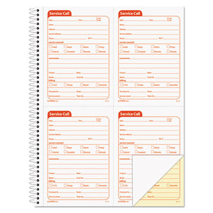 Service Call Book, 4 X 5 1-2, Two-part Carbonless, 200 Sets-book
