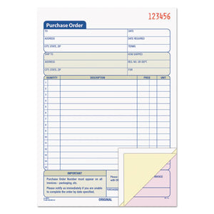 ESTOP46141 - Purchase Order Book, 5 9-16 X 8 7-16, Three-Part Carbonless, 50 Sets-book