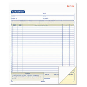 ESTOP46146 - Purchase Order Book, 8 3-8 X 10 3-16, Two-Part Carbonless, 50 Sets-book