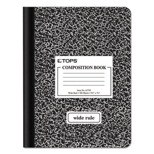 ESTOP63795 - Composition Book W-hard Cover, Legal-wide, 9 3-4 X 7 1-2, White, 100 Sheets