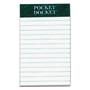 ESTOP64680 - Docket Ruled Perforated Pads, Legal-wide, 3 X 5, White, 50 Sheets, Dozen