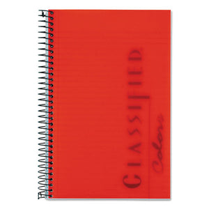 ESTOP73505 - Color Notebook, Red Cover, 8 1-2 X 5 1-2, White, 100 Sheets