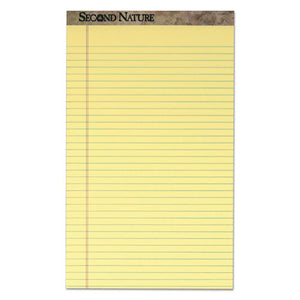 ESTOP74920 - Second Nature Recycled Pads, 8 1-2 X 14, Canary, 50 Sheets, Dozen
