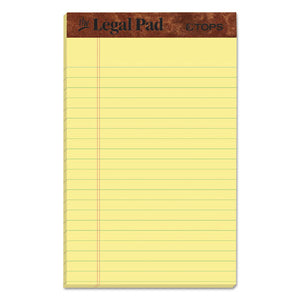 ESTOP7501 - "THE LEGAL PAD" RULED PADS, NARROW, 5 X 8, CANARY, 50 SHEETS, DOZEN