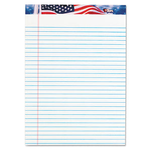 ESTOP75140 - American Pride Writing Pad, Legal-wide, 8 1-2 X 11 3-4, White, 50 Sheets, Dozen