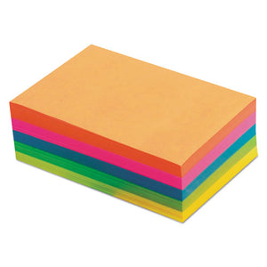 ESTOP99622 - Fluorescent Color Memo Sheets, 20 Lb, 4 X 6, Assorted, 500 Sheets-pack