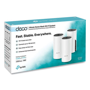 Deco M4 Ac1200 Whole Home Mesh Wi-fi System, 2 Ports, Dual-band 2.4 Ghz-5 Ghz