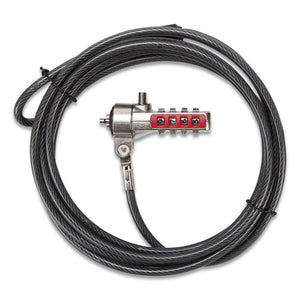 Defcon Cable Lock, 6.5 Ft, Black