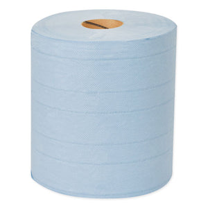 Industrial Paper Wiper, 4-ply, 11 X 15.75, Blue, 375 Wipes-roll, 2 Roll-carton