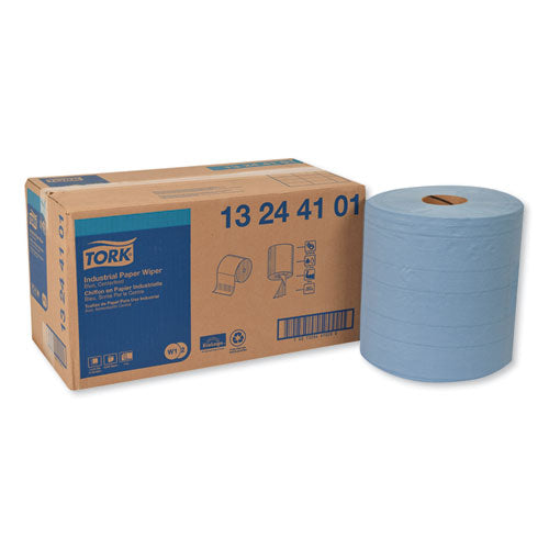 Industrial Paper Wiper, 4-ply, 11 X 15.75, Blue, 375 Wipes-roll, 2 Roll-carton