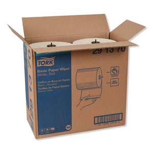 Basic Paper Wiper Roll Towel, 7.68" X 1150 Ft, White, 4 Rolls-carton