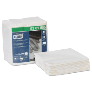ESTRK5301505 - HEAVY-DUTY CLEANING CLOTH, 1-PLY, 12.6" X 13", WHITE, 50-PACK, 6 PACKS-CARTON