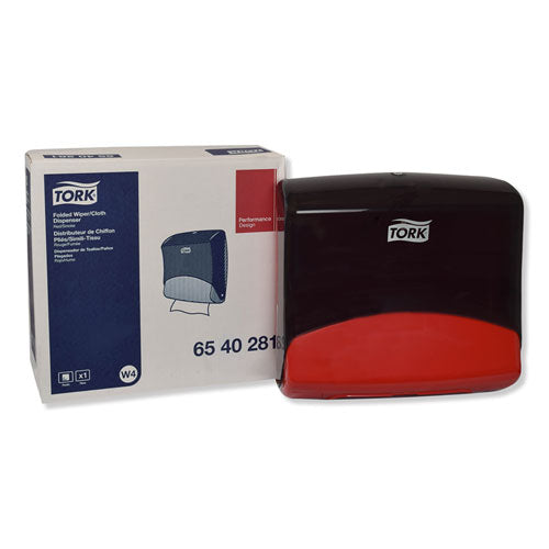 Performance Folded Wiper-cloth Dispenser, 16.81 X 8.11 X 15.51, Red-smoke