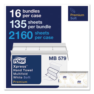 Premium Soft Xpress 3-panel Multifold Hand Towels, 9.13 X 9.5, 135-packs, 16 Packs-carton