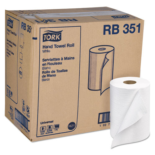 ESTRKRB351 - Universal Hardwound Roll Towel, 1-Ply, 7 4-5" W X 350ft, White, 12-carton