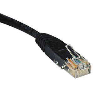 ESTRPN002010BK - N002-010-Bk 10ft Cat5e 350mhz Molded Cable Rj45 M-m Black, 10'