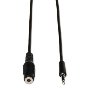 ESTRPP311006 - Audio Cables, 6 Ft, Black, 3.5 Mm Male; 3.5 Mm Female