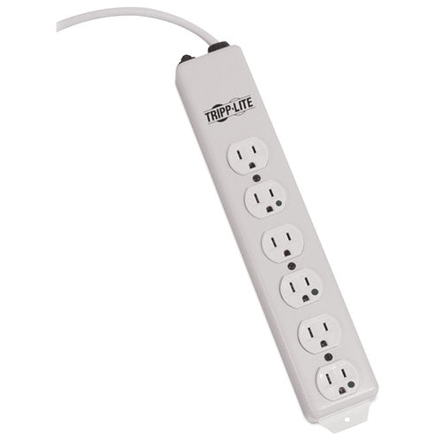 ESTRPPS606HG - Power Strip For Nonpatient Care Areas, 6 Outlets, 6 Ft Cord, White