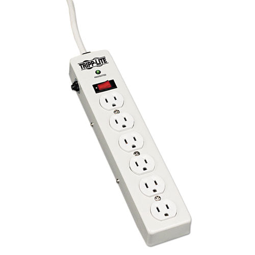 ESTRPTLM606HJ - Tlm606hj Surge Suppressor, 6 Outlets, 6 Ft Cord, 1340 Joules, Light Gray