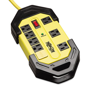 ESTRPTLM812SA - Safety Surge Suppressor, 8 Outlets, 12 Ft Cord, 1500 Joules, Yellow-black, Osha