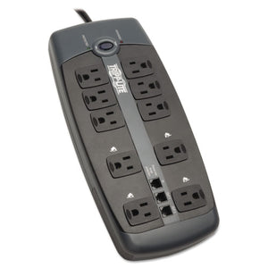 ESTRPTLP1008TEL - Tlp1008tel Surge Suppressor, 10 Outlets, 8 Ft Cord, 2395 Joules, Black