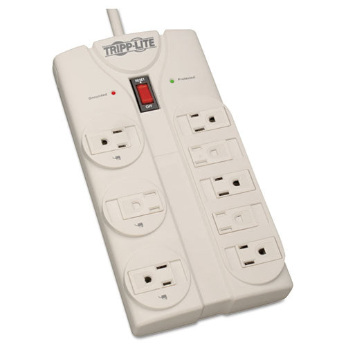 ESTRPTLP808 - Tlp808 Surge Suppressor, 8 Outlets, 8 Ft Cord, 1440 Joules, Light Gray