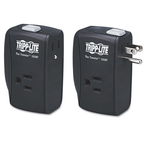 ESTRPTRAVLER100BT - Protect It! Two-Outlet Portable Surge Suppressor, 1050 Joules, Black