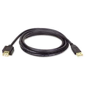 ESTRPU024006 - Usb 2.0 Gold Extension Cable, 6 Ft, Black