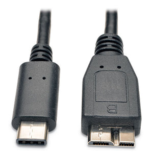 ESTRPU426003 - USB 3.0 SUPERSPEED CABLE, USB TO USB, 3 FT, BLACK