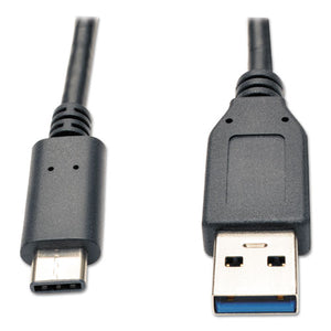 ESTRPU428003 - Usb 3.0 Superspeed Cable, Usb 3 Type A Male; Usb C Male, 3 Ft, Black