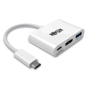ESTRPU44406NH4UC - USB 3.0 SUPERSPEED CABLE, USB-C-HDMI, 3", WHITE
