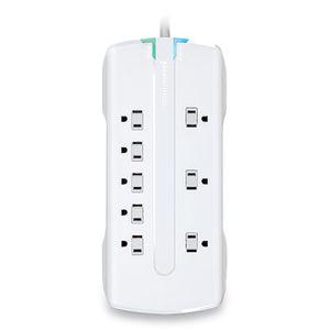 Visionary Surge Protector, 8 Ac Outlets, 6 Ft Cord, 3150 J, White