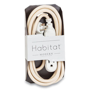 Habitat Accent Collection Braided Ac Extension Cord, 8 Ft, 13 A, Gold