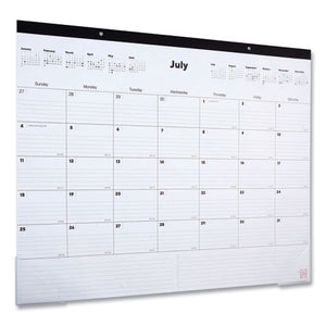 Desk Pad Calendar, Clear Corners-black Binding, 22 X 17, 2021-2022