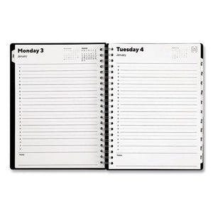 Daily Appointment Book, 11 X 8, Black Poly Cover, 2022