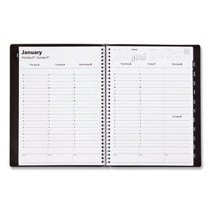 Weekly Appointment Book, 11 X 8, Black Pajco Cover, 2022