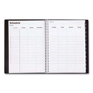 Weekly Appointment Book, 11 X 8, Black Pajco Cover, 2022