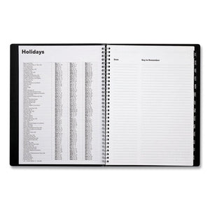 Weekly-monthly Planner, 11 X 8, Black Pajco Cover, 2021-2022