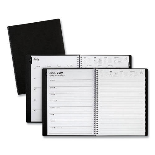 Weekly-monthly Planner, 11 X 8, Black Pajco Cover, 2021-2022