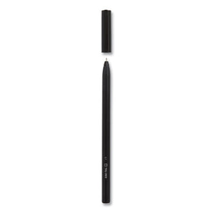 Ballpoint Pen, Stick, Fine 0.7 Mm, Black Ink, Black Barrel, Dozen