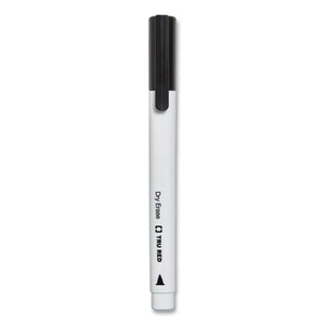 Pen Style Dry Erase Marker, Fine Bullet Tip, Black, Dozen