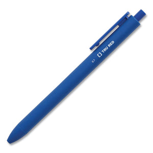 Quick Dry Gel Pen, Retractable, Medium 0.7 Mm, Blue Ink, Blue Barrel, 24-pack