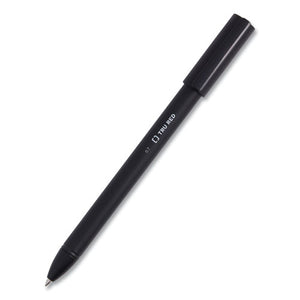 Quick Dry Gel Pen, Stick, Medium 0.7 Mm, Black Ink, Black Barrel, 24-pack